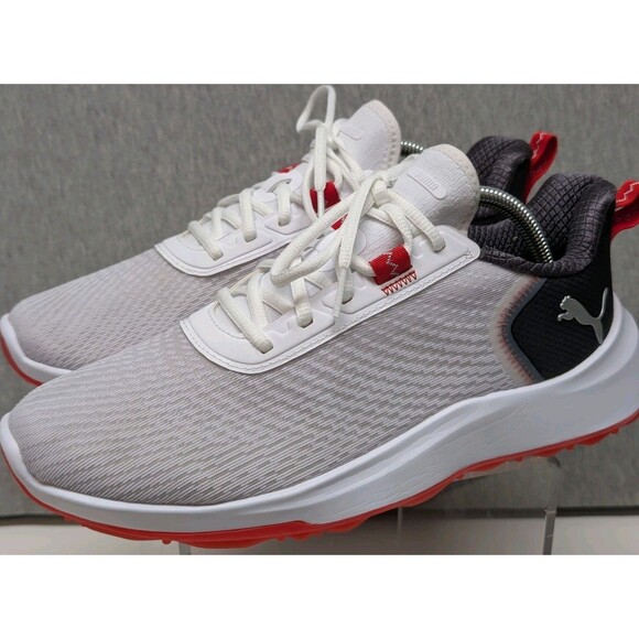 Men's Puma Fusion Crush Sport Golf Shoes - White/Coal - 379204 01 Size 8.5 US - Picture 1 of 10